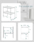 Kitchen Cabinet Shelf Organizer Rack, 2 Pack, Pantry Storage, Bathroom Bedroom Office Table Desk Space Saving, Steel