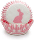 Fox Run Gingham Bunny Paper Muffin and Cupcake Liners, Set of 50 Standard Size Wrappers