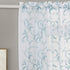 Embroidery Blue Sheer Curtains, 84 Inches Long, Rod Pocket Drapes for Living Room, 2 Panels, 52"x84"