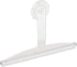 iDesign 22300 Plastic Suction Squeegee with Storage Hook, 12" x 10", Clear