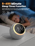 25 LIORQUE Alarm Clock with White Noise Machine & Night Light, Soothing Sound, Adjustable Volume, Sleep Timer, Ideal