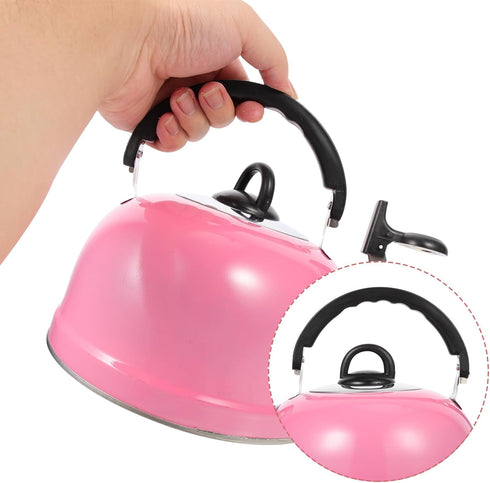MAGICLULU Whistling Kettle, Mini Tea Kettle for Stovetop, Spherical Stainless Steel Teapot with Sound Pot