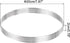 uxcell 2pcs Stainless Steel Cake Rings for Baking, Perforated Cake Mousse Ring Kitchen Baking Heat-Resistant 7.8" Diameter, 0.8" Height,for Cake Dessert, Silver