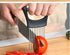 BeeSpring Meat Slicer, Food Slice Assistant Onion Holder Slicer, Stainless Steel Kitchen Gadget for Cutting and Peeling