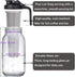 HomeCheer 2 Set 64 oz (2 (2) Quart), Black Cold Brew Coffee Maker, Iced Tea Machines, Thick Glass with Pour Spout