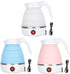 Electric Kettle, Portable Folding Water Boiler Silicone Household 400W US Plug 110V