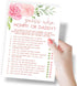 Baby Shower Game Printed Party, Guess Who Mommy or Daddy, Floral, 50 Cards
