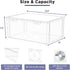 Plastic CD Storage Box, Store 40+ CDs, Clear CD DVD Storage Case