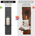 GWEUZMALL Set Wall Candle sconces of Two,GWEUZMAL Metal Candle Sconces, Black Wall Candle Holder for Living Room