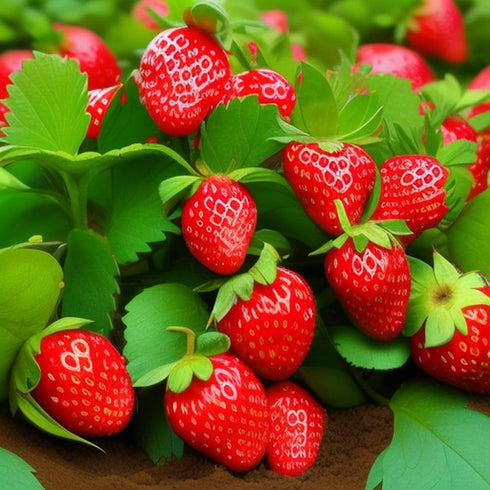 200 pcs Heirloom Strawberry Seeds - Perennial Non-GMO Outdoor Indoor Giant Fresh Berry Seeds