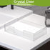 Acrylic Guest Towel Napkin Holder,Clear Bathroom Paper Hand Towels Storage Tray,Disposable Towel Holder