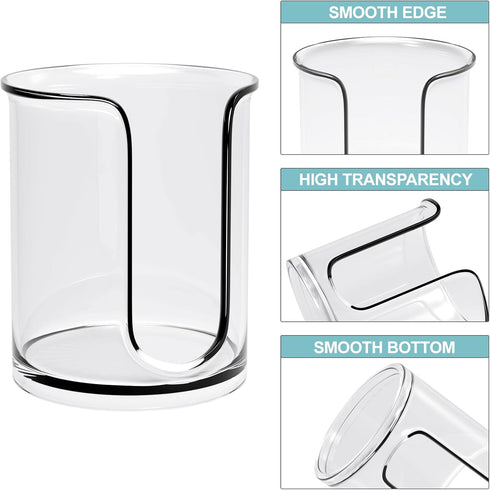 Bathroom Cup Dispenser, 5 oz Countertop, 2 Pack Mouthwash Cup Holder for Bathroom, Small Disposable Cup Holder