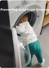 Magnetic Front Load Washer Door Prop, Washing Machine Door Holder, Keep Washer Door Open (White)
