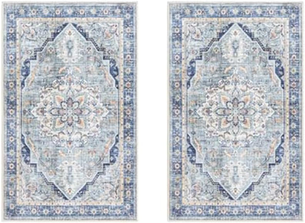 Gertmenian Indoor Boho Accent Rug - 2x4 Extra Small (2-Pack), Non Slip,