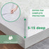 Parkdeny Queen Waterproof Cooling Mattress Cover, Rayon from Bamboo Encasement, Breathable, Fits 5"-15" Deep Mattresses