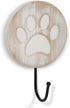 Vintage Style Dog Paw Wall Mounted Hooks, Rustic Farmhouse Leash Holder for Dog Leash on Wall