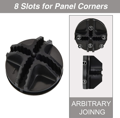 48 Pieces Plastic Cube Connectors, Wire Cube Connectors Organizer, ABS Connectors for Modular Closet Storage