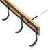 Kitchen Utensil Rack - Wall Mounted Accessory Hanger with 6 Hooks, Pack of 2 for Kitchen, Bathroom & Bedroom