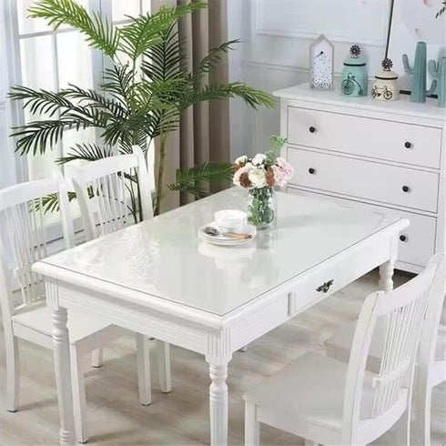 14 60 Inch 2mm Royhom Clear Table Protector x - Thick Plastic Table Cover, Clear Table Cover Protector Rectangle