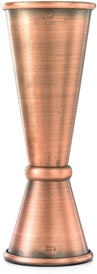 Barfly M37005ACP Japanese Style Jigger, 1 oz x 2 oz, Antique Copper Finish