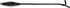 Camp Dutch Oven Lid Lifter - Black 9 MM Bar Stock for Lifting and Carrying Dutch Ovens