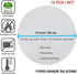 LadayPoa 10Pcs 12 inch Reusable Round Silicone Steamer Liners, Non-stick Mesh Mat for Home Kitchen or Restaurant