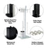 smartpeas Set 32x20x70cm 1+2 WC with roll Holder - Black Toilet Paper Holder - Stainless Steel Glass Base Dim.: Easy
