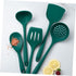 Zerodeko 1 Set Silicone Spatula Cooking Spatula, Slotted Skimmer, Nonstick Silicone Spoon, Colander Drain Tool
