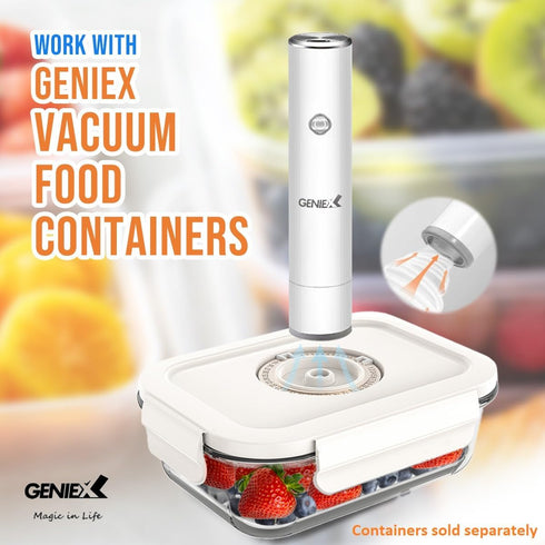 Handheld Vacuum Sealer for Food Storage, Rechargeable Air Pump for Vacuum Bags & Containers