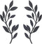 OYEFLY 2 Pieces Metal Vine Olive Branch Leaf Wall Decor,Tree Leaf Wall