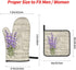 Lavender Flowers Vintage Oven Mitts and Pot Holders Set of 4, High Heat Resistant for Kitchen Cooking BBQ