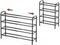 Gonfoam 4-Tier Expandable Shoe Rack,Adjustable Shoe Shelf Storage Organizer Heavy Duty Metal