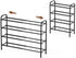 Gonfoam 4-Tier Expandable Shoe Rack,Adjustable Shoe Shelf Storage Organizer Heavy Duty Metal