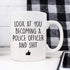YouNique Designs Police Coffee Cup, 11 Ounce, Police Academy Graduation Gifts, Police Officer Gifts