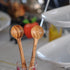 7-Inch Long Handle Olive Wood Smoothie Spoons, Set of 2 for Iced Tea, Coffee, Ice Cream, and Yogurt