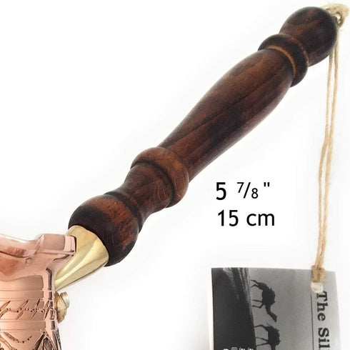 Replacement Wooden Handle for Copper Coffee Pot, Teapots, and Multi-Purpose Mini Wooden Spoon, 3 Handles