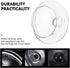 2-Pack Glass Teapot Replacement Lid, Clear Teapot Accessories with Strainer Cover for Home Kitchen Teapots