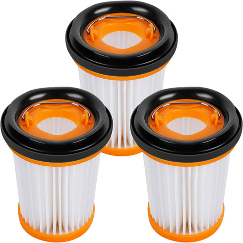 KEEPOW Wandvac Filter Replacement 3 Pack Compatible with Shark WANDVAC Handheld Vacuum WV201 WV200 WV205 WV220