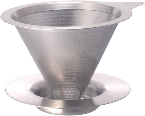Hario Double Mesh Metal Dripper, Size 01, Silver