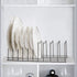 SANNO Pan Pot Lid Holder Organizer - Kitchen Rack for Plates, Bakeware, Pots & Pans, Nickel, 10 Dividers