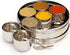 7 2 9 9 Inches Mother's Day Gifts Stainless Steel Spice Container Masala Box Containers and Small Spoon Masala Box