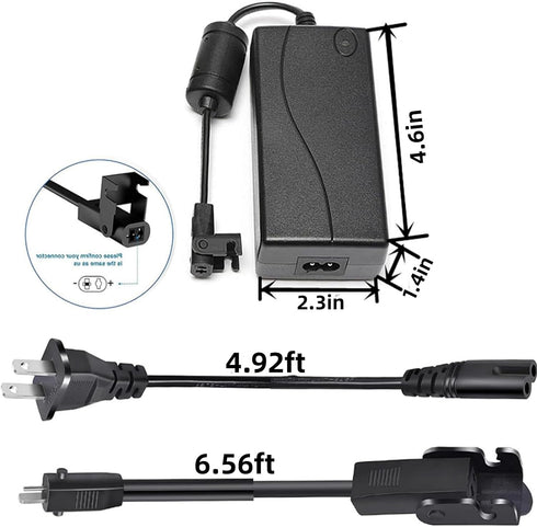 Power Recliner Power Supply, 2-Pin 29V 2A Adapter AC/DC Switching Power Supply Universal Adapter with Extension Cord, Compatible with Car Lift Chairs or Electric Massage Recliners