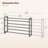 3-Tier Closet FAVOOSTY Expandable Shoe Rack, Adjustable Shoe Shelf Storage Organizer Space Saving Metal Free Standing