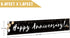 Romantic Happy Anniversary Decorations Banner - Black 118"x20" Bilingual "Feliz Aniversario" Wedding Party Decor