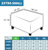 2026 (L:18"-27") ZNSAYOTX Rectangle Ottoman Cover Super Stretch Soft Footrest Slipcover Form Fit, Universal Folding