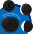 Bivethoi 2 Pack Mini Turntable Organizer, Black Rotating Tray, Acrylic Ball Bearing Plate for Kitchen, Spice Rack, TV