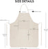 3 KEVIN&SASA CRAFTS Painting Apron for Men and Women, Professional for Acrylic, Oil and Watercolor Painting