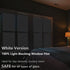 FEOMOS White Total Blackout Window Film, Static Cling Blackout Window Clings, 100% Light Blocking Film, Room Darkening Window Cover for Privacy Day Sleep Sun Blocking 17.3x78.7 inches