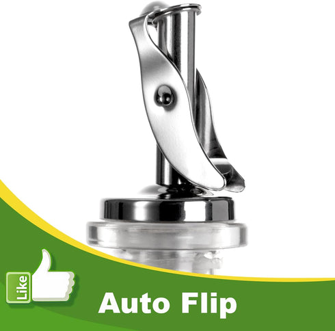 4 Pack Automatic Liquor Pour Spouts, Auto Flip Olive Oil Dispenser Spout, Pour Spouts for Liquor Bottles, Olive Oil