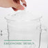 Yardwe 3PCS Glass Cooking Pot Set, 1.35L Heat-Resistant Borosilicate Glass Handmade Cookware for Pasta, Soup